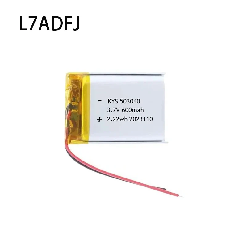 503040 3.7V 600mAh Polymer Lithium Rechargeable Battery For GPS Navigator MP5 Bluetooth Headset PS4 3.7V 503040 Batteries