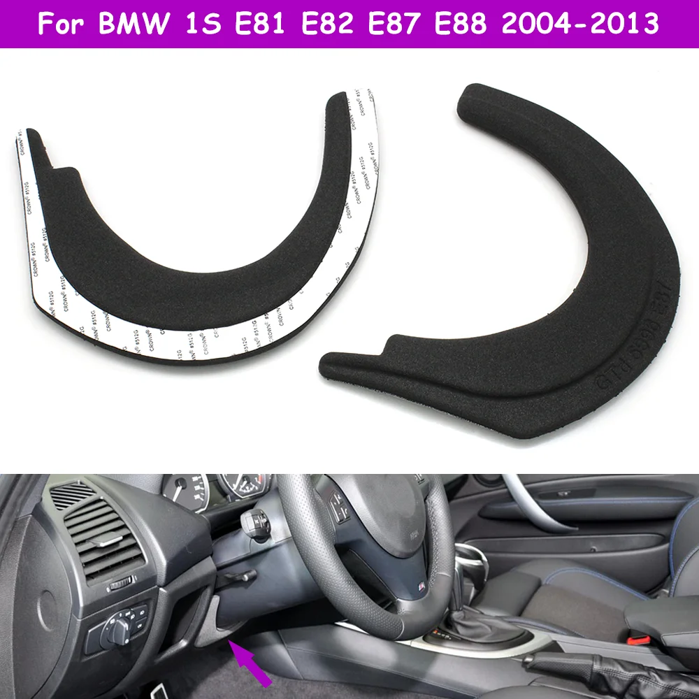E81 E82 E87 E88 2004-2013 Car Interior Front Dashboard Steering Wheel Lower Cover Sponge Backplate Replacement For BMW 1 Series