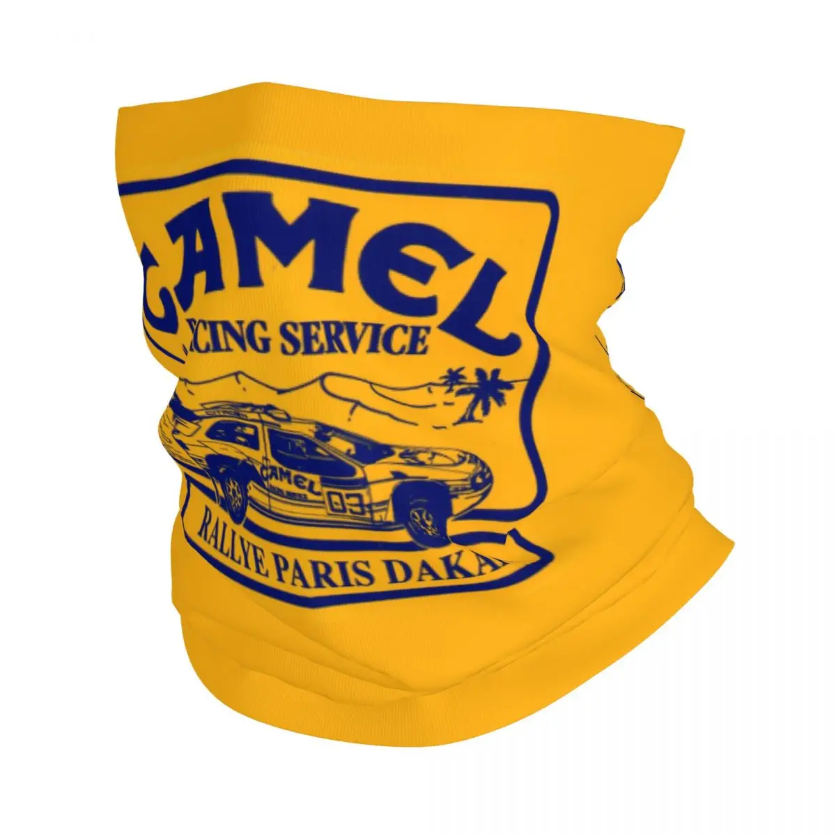 Pañuelo personalizado Camel Racing Service, calentador de cuello para hombres y mujeres, bufanda de tubo de esquí de invierno, polaina, cubierta para la cara
