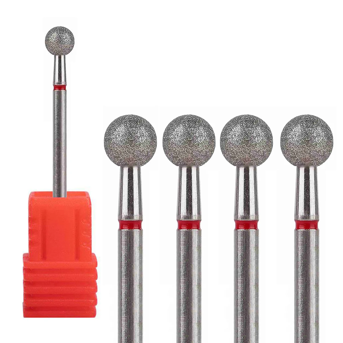 1/2/4 Peças Brocas de Diamante para Unhas, Fresas Rotativas Elétricas para Pedicure e Manicure, Limas, Brocas para Cutículas, Acessórios para Unhas 2028