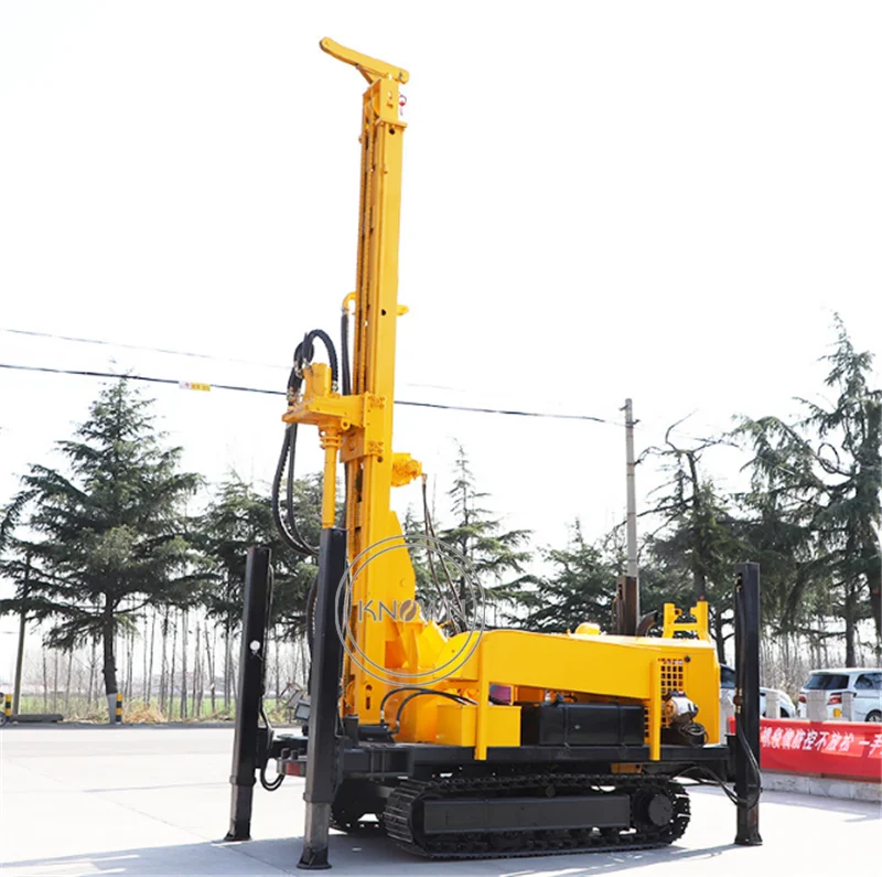 Construction Water Drilling Rig Machine Borehole Hydraulic Crawler Rock Borehole Drilling Machine DiggeFor Sale Trailer