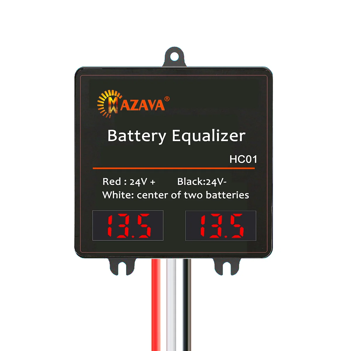 Mazava HC01 LED Display Battery Equalizer for 2 X 12V Active Batteries Balancer 2S Voltage Lead Acid Li Li-Ion LiFePO4 Battery