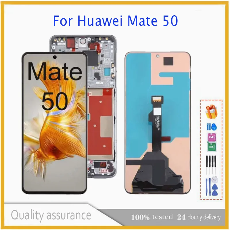 Pantalla táctil  Original de 6,7 pulgadas para Huawei Mate 50, montaje de digitalizador de CET-AL00, reparación LCD, CET-LX9