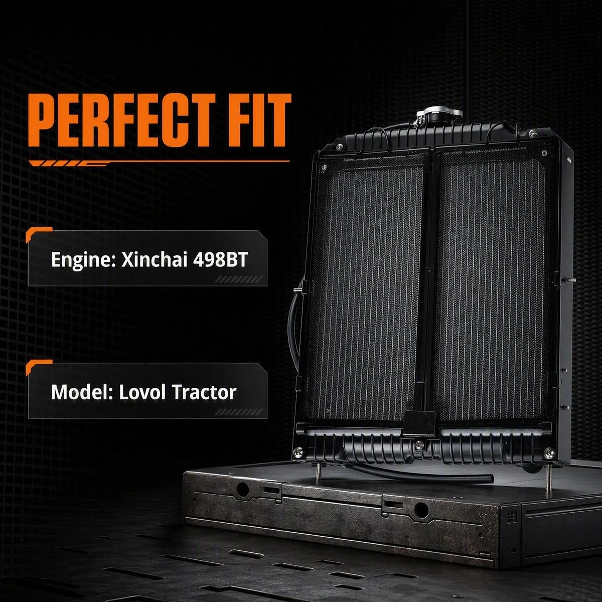 TB550.13Q.3 Radiator for Lovol tractor with Xinchai 498BT, send us your tractor nameplate firstly when make the order