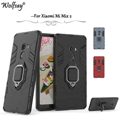 For Xiaomi Mi Mix 2 Case Shockproof Armor Silicone Cover Hard PC Phone Case For Xiaomi Mi Mix 2 Back Cover For Xiaomi Mi Mix 2