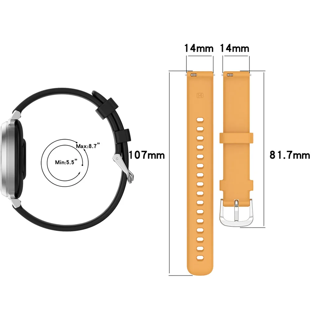 Replacement Silicagel Soft Strap Wrist Watch Band Strap Bracelet For Garmin Lily 2 Lily2 Smartwatch Silicone correa reloj Belt image 2