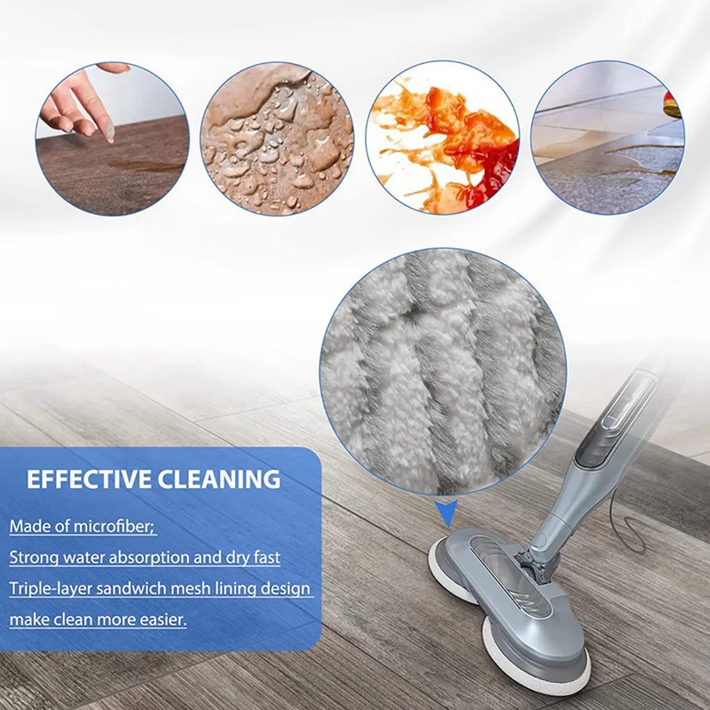 10 ชิ้น S7000 Steam Mop Pads สําหรับ Shark S7000AMZ S7001 S7001TGT S7000 Series Steam & Scrub Hard ชั้น Steam Mop