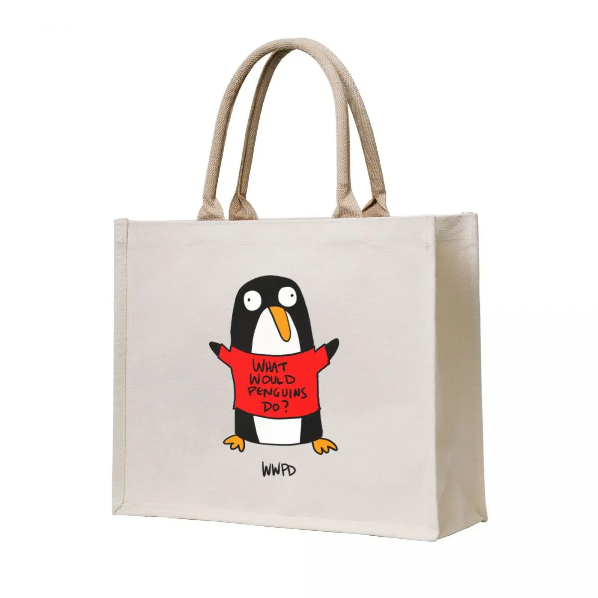 

What Would Penguins Do Tote Bag cute tote bag free delivery bags Women's handbag Women's shopper