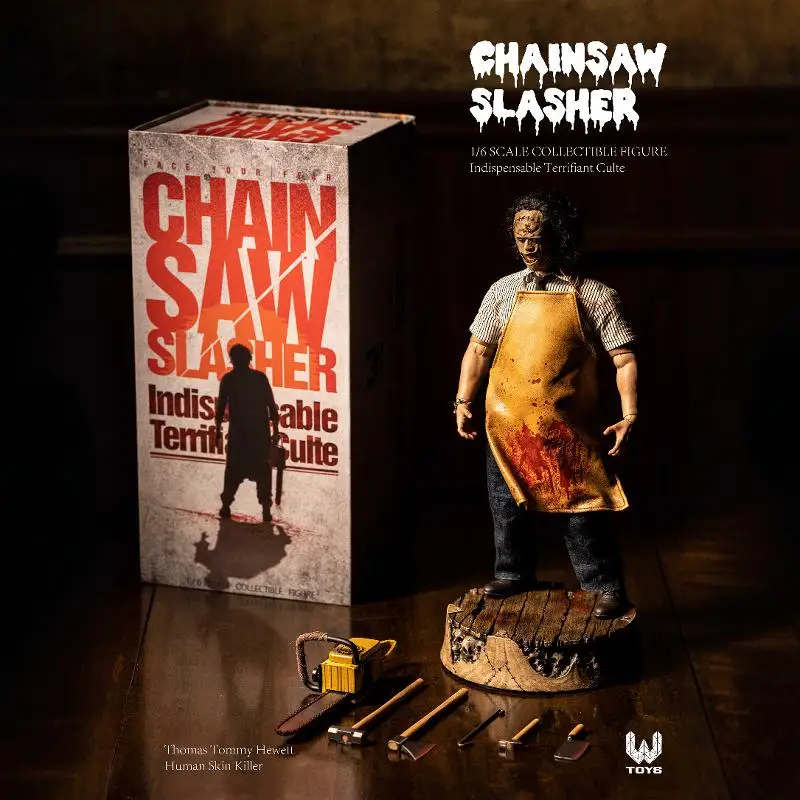 W TOYS 1/6 Scale Chainsaw Slasher Butcher Full Set Movable Doll 12'' Male Action Figure Doll Toys