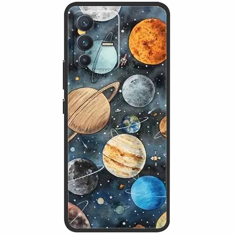 Coque pour vivo V23 5G Housse V23 Pro Coque arrière de protection souple en silicone pour vivo v 23 5G Coque V2130 V2132 V23Pro Sac pare-chocs en TPU