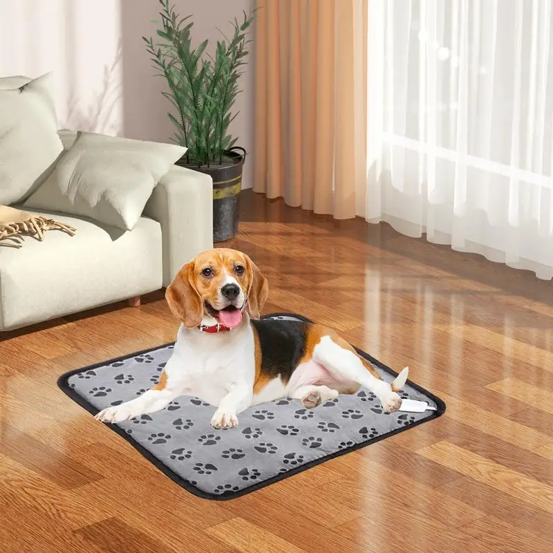 Pet Electric Blanket Winter Warming Pad Cat Dog Heated Nest Waterproof Warmer Power-Off Protection Bite-Resistant Wire