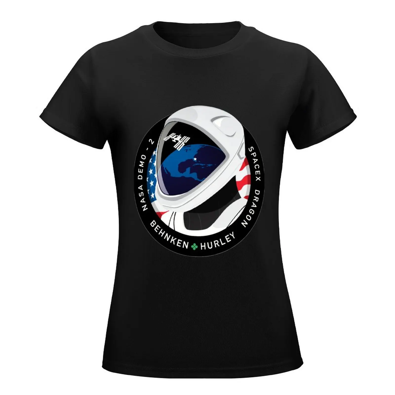 SpaceX Artwork for DM-2 T-Shirt kawaii clothes summer clothes graphics Blouse western t shirts for Women