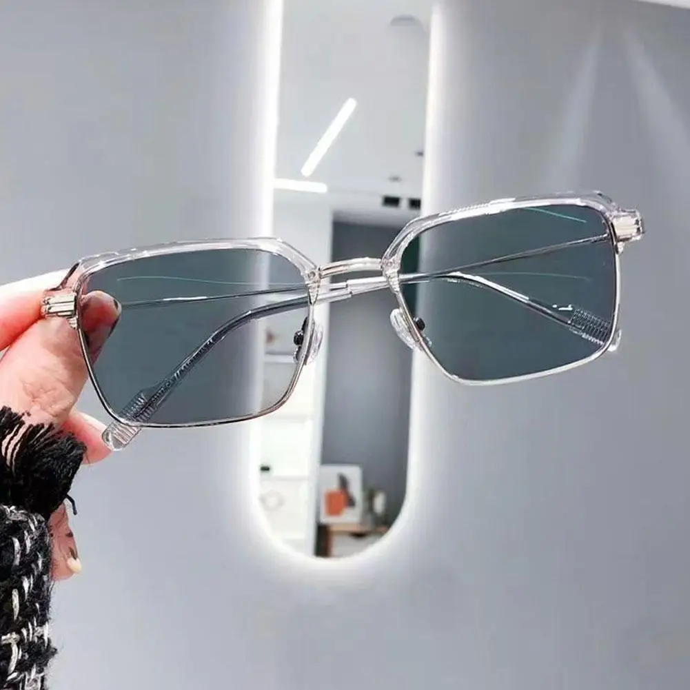 2025 novos óculos fotocromáticos para miopia, acabados planos, luz azul, mudança de cor, armação resistente, óculos para miopia d8v4