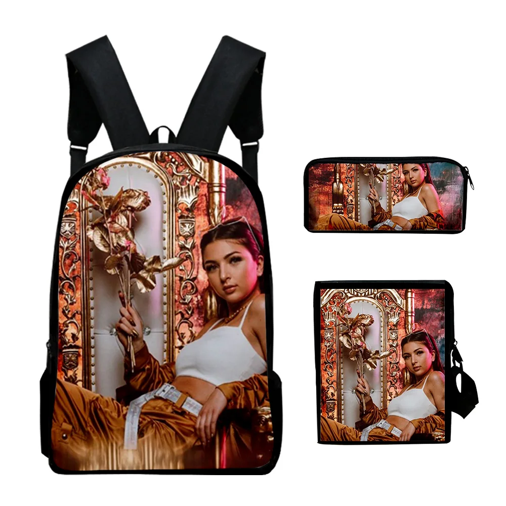 Trendy Popular Pretty Eva queen 3D Print 3pcs/Set pupil School Bags Laptop Daypack Backpack Inclined shoulder bag Pencil Case