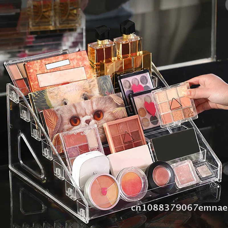 [Z]Clear Acrylic Nail Polish Display Stand Multi-layer Plastic Storage Rack UV Gel Shelf Quick Install Cosmetic Manicure Storage