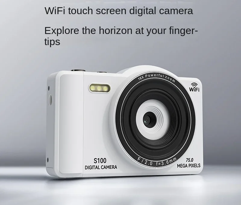 75 million high pixel touch screen dual camera with WIFI digital camera student