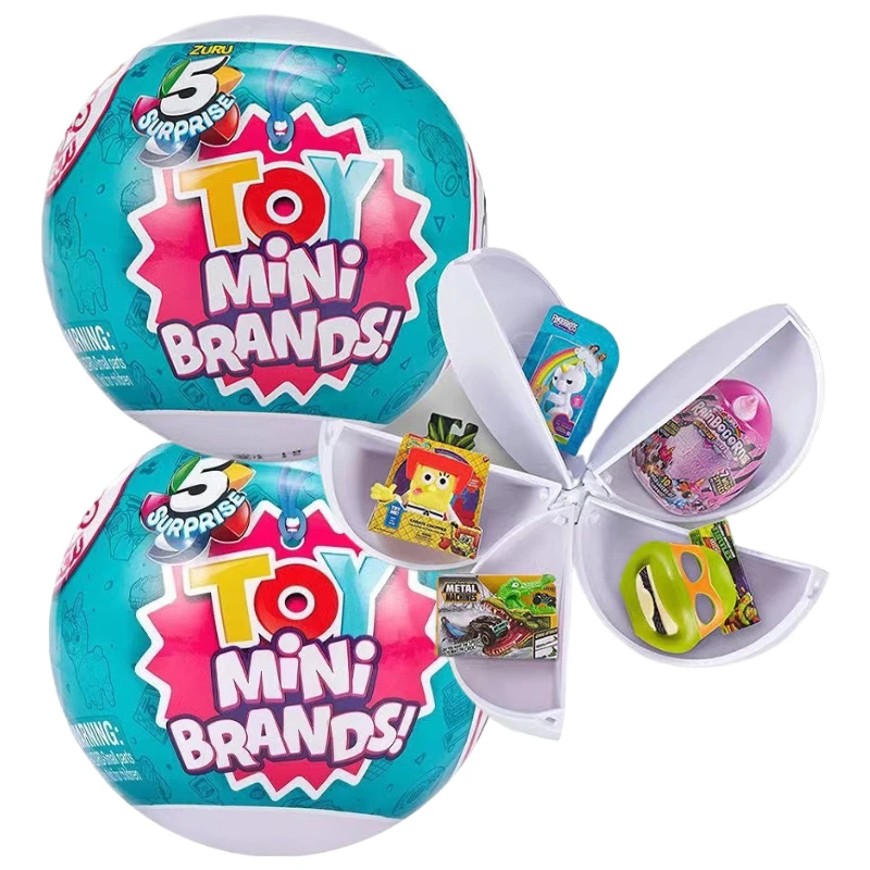 

Supermarket Shopping 5x Surprise Balls Blind Balls Capsule Toys with Random Mini Figures Gift for Kids mystery figure