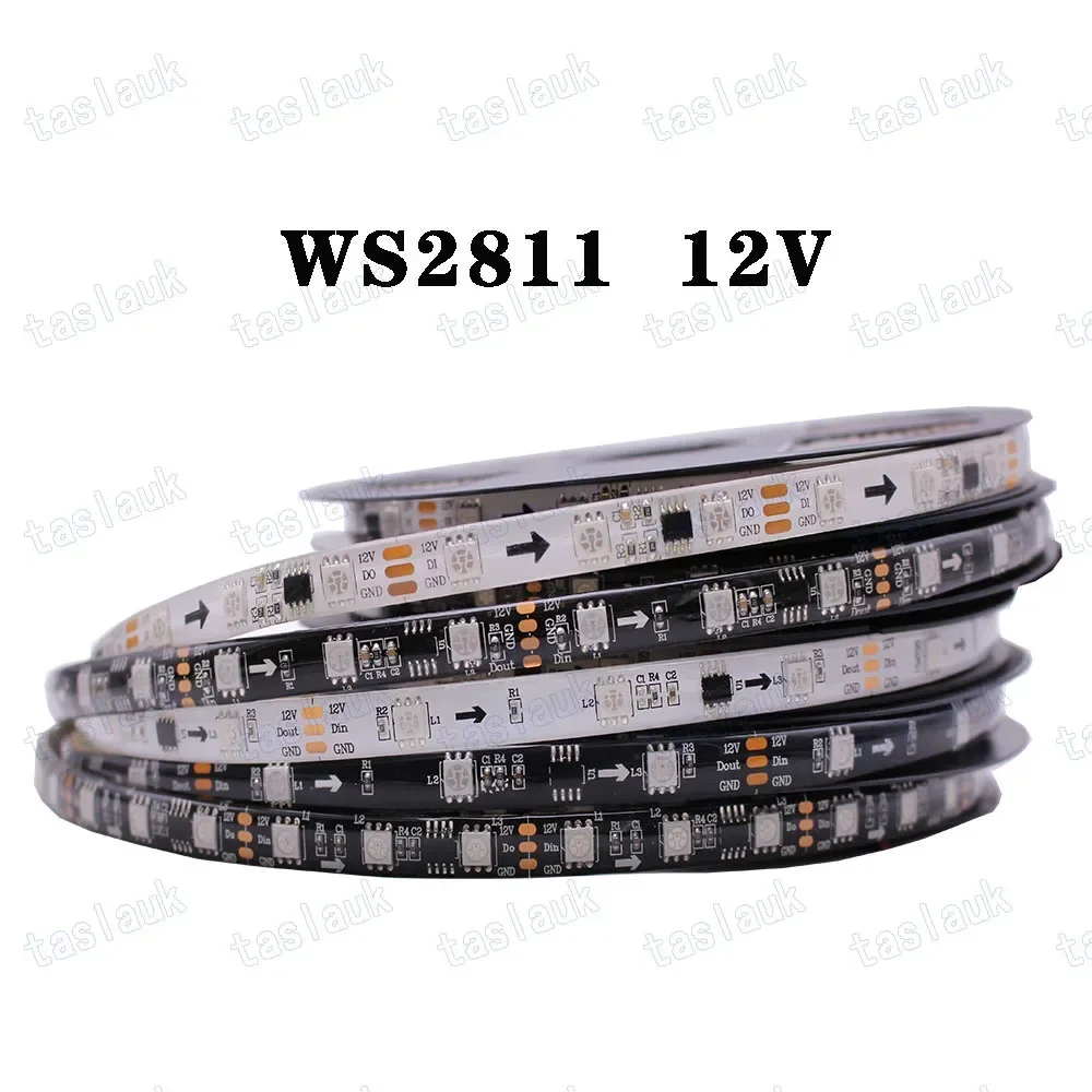 WS2812B WS2813 WS2815 WS2811 RGB Led Strip Individually Addressable 30/60/144pixels/Leds/M Tape Light IP30/65/67 DC5V DC12V