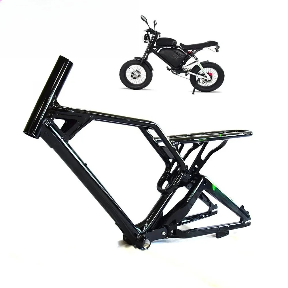 New 20inch E Bike Frame Full Suspension Fatbike Frameset DIY Electric Bike Frameset Parts Adults Dropout 175mm Dirt  Ebike Frame - view 6