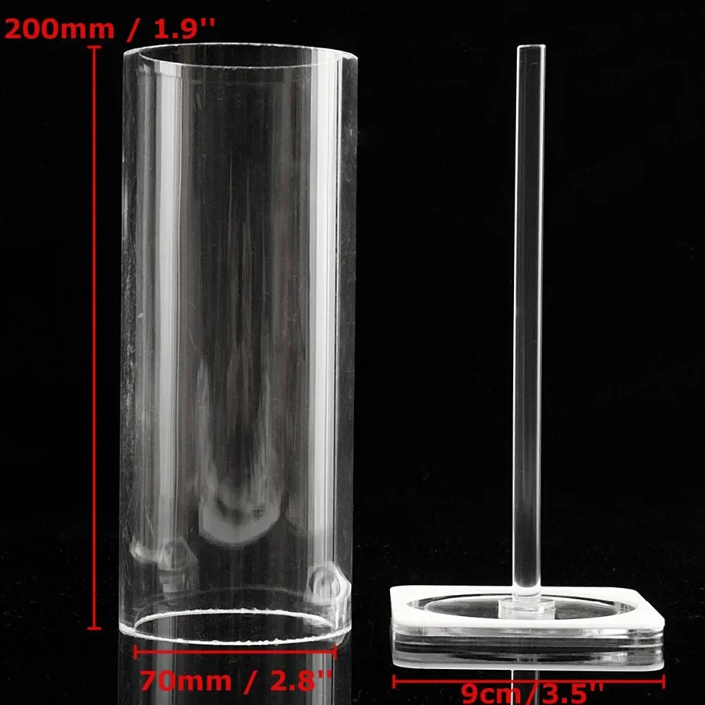 DIY Handmade Vertical Circle Acrylic Soap Mold Mould with Bottom Tray, Craft Tool for Soap Making and Handmade Project Use