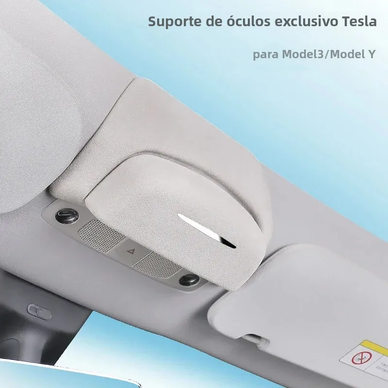 Suporte de óculos de sol para teto, estojo para óculos, adequado para tesla modelo 3 y, acessórios de viagem para interior de carro, organizador de ac