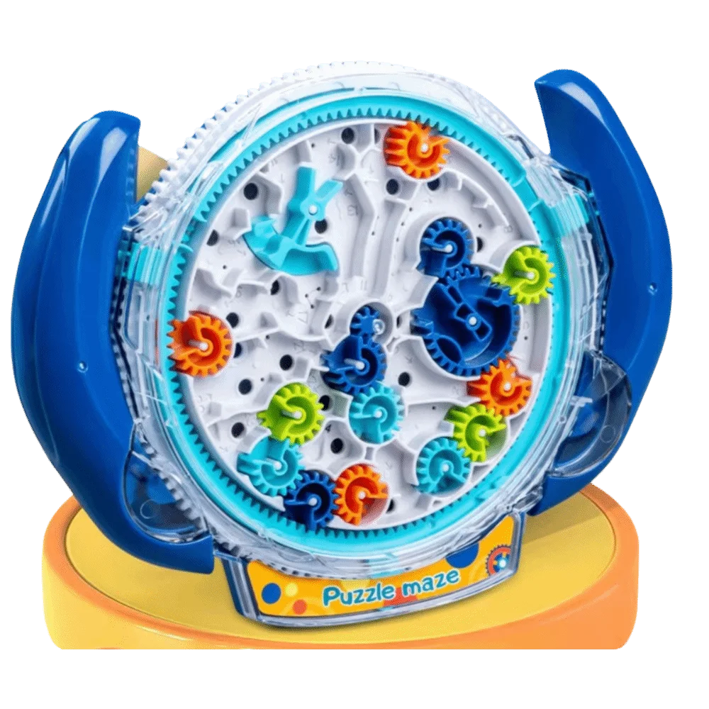 

3D Puzzle Maze Board Rolling Ball Gear Balance Gear Track Ball Transparent Design Logic Training Toy Children's Game