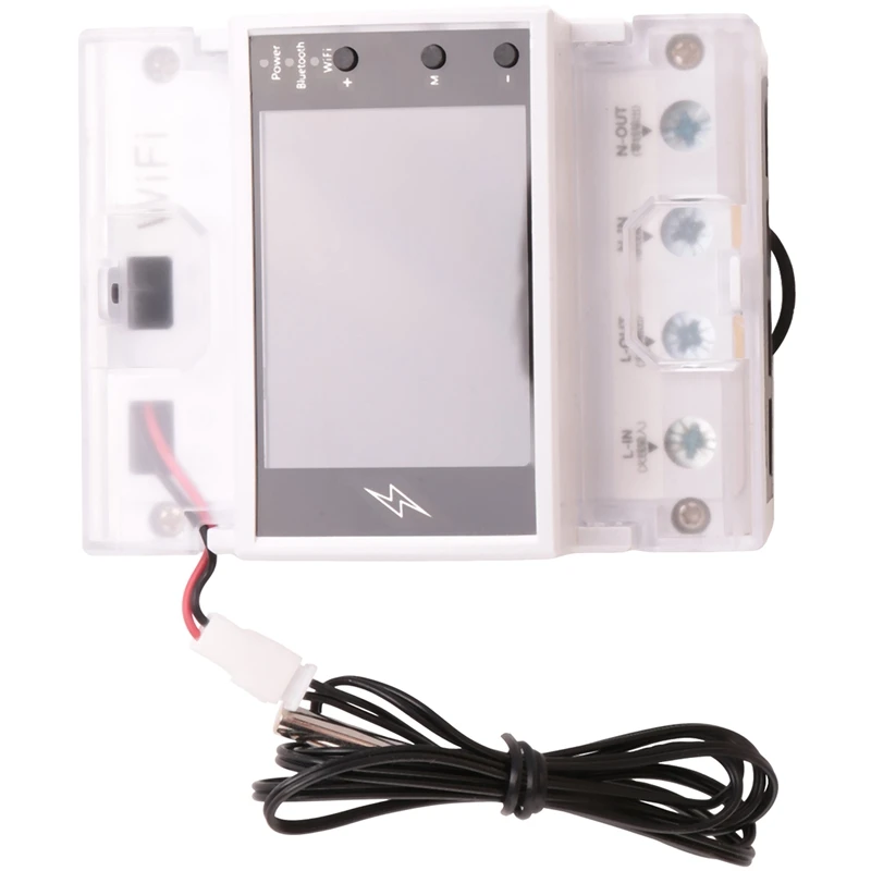 

1 Pcs AT4PTW WIFI Tuya Din Rail Digital Thermostat Incubator With Timer Switch AC220V 100A For Heating