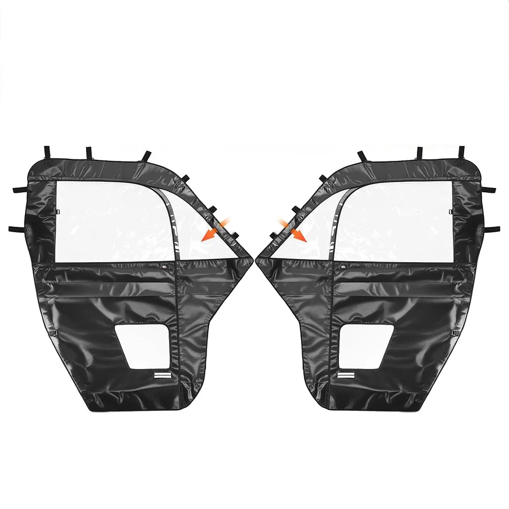 

Soft Cab Enclosure Doors Compatible with Can-Am Defender HD 7/8/9/10 DSP XT XMR 2017-2024 with Open Slot for Side Mirrors