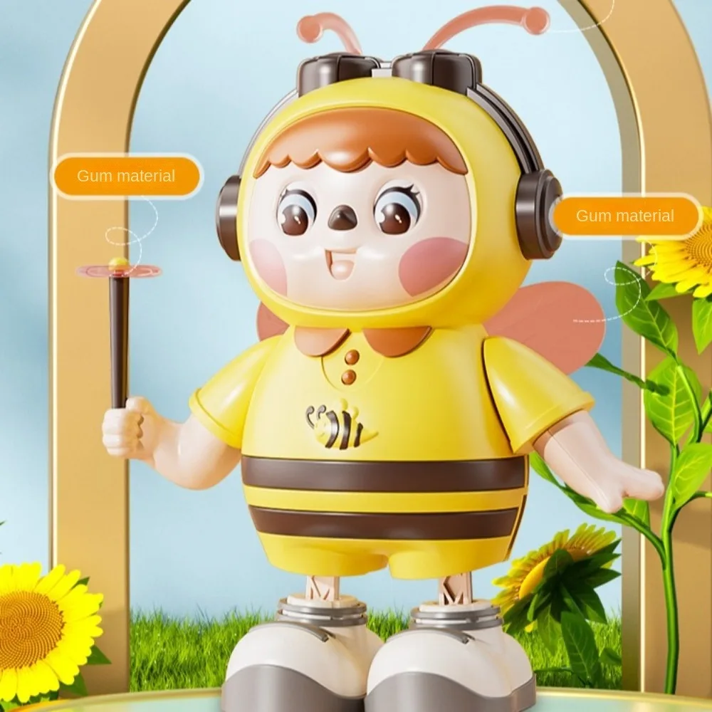 Gutta Percha Electric Bee Toy Sound Recording Music Singing Dancing Bee Toy Talking Animals Funny Children