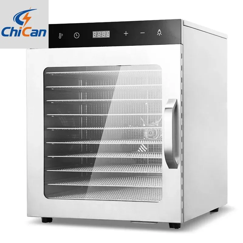 

【Hot】10 layer Food Dehydration Dried Fruit Machine Stainless Steel Air Drying Machine Large Capacity Touch Household and Commerc