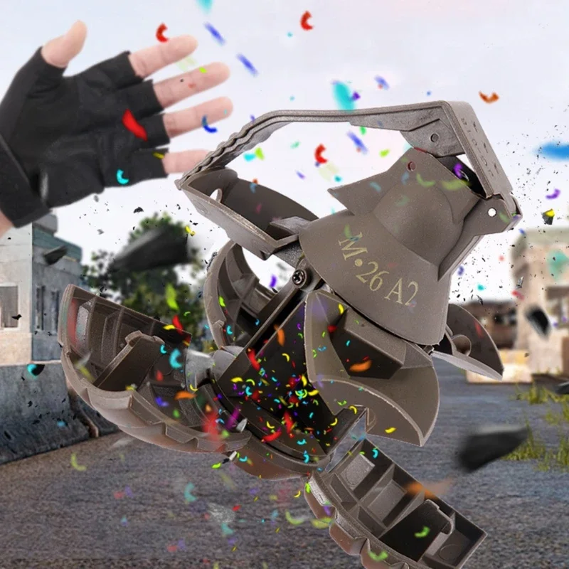 1/3PCS M26a2 Nylon Grenade Model Explosion Grenade Toy, Airsoft Grenade Model, Anti-Fall, Refillable, Gel Ball, Confetti, Flour