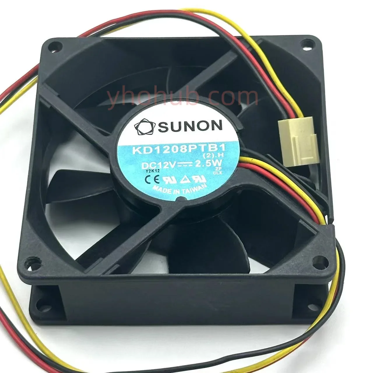 ltsf-pour-sunon-kd1208ptb1-dc-12-v-25-w-80x80x25mm-ventilateur-de-refroidissement-de-serveur-a-3-fils-8-cm