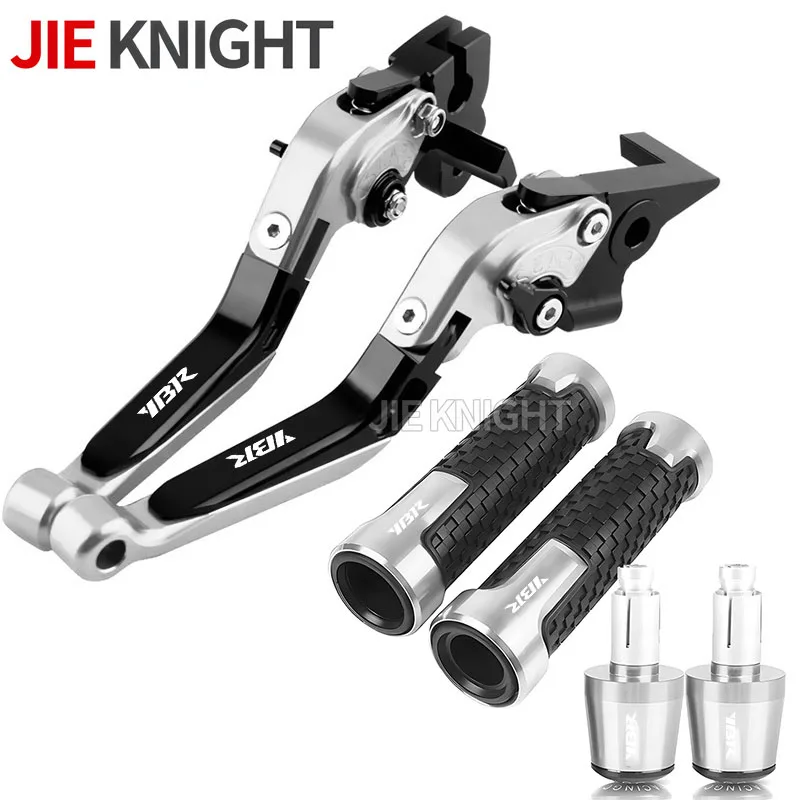 Palanca de embrague de freno de Moto, juego de empuñaduras de mano plegables para YAMAHA YBR 125 YBR 250 2005-2014 2013 2012 2011 2010 2009 2008 2007