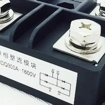 MdQ300A 1600V Single Phase Metal Bridge Rectifier Module 300A High Power DC For Industrial Electrical Equipment Tool Accessory