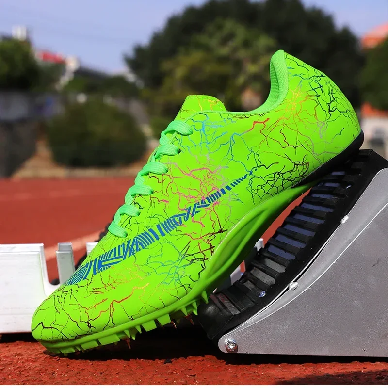 Mannen Atletiekschoenen Vrouwen Spikes Sneakers Atleet Hardlooptraining Lichtgewicht Race Match Spike Sportschoenen Maat 35-45