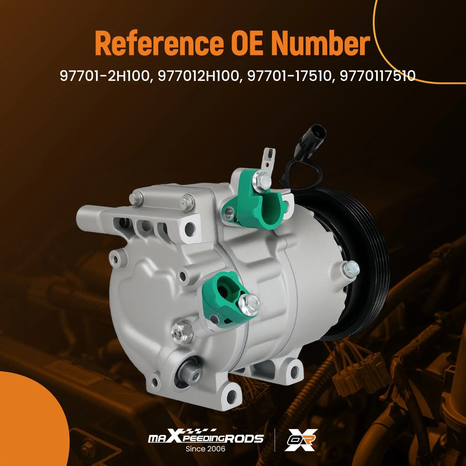 

Компрессор кондиционера для Hyundai Elantra L4 2.0L 2007-2012 VS16 977012H100 Новый