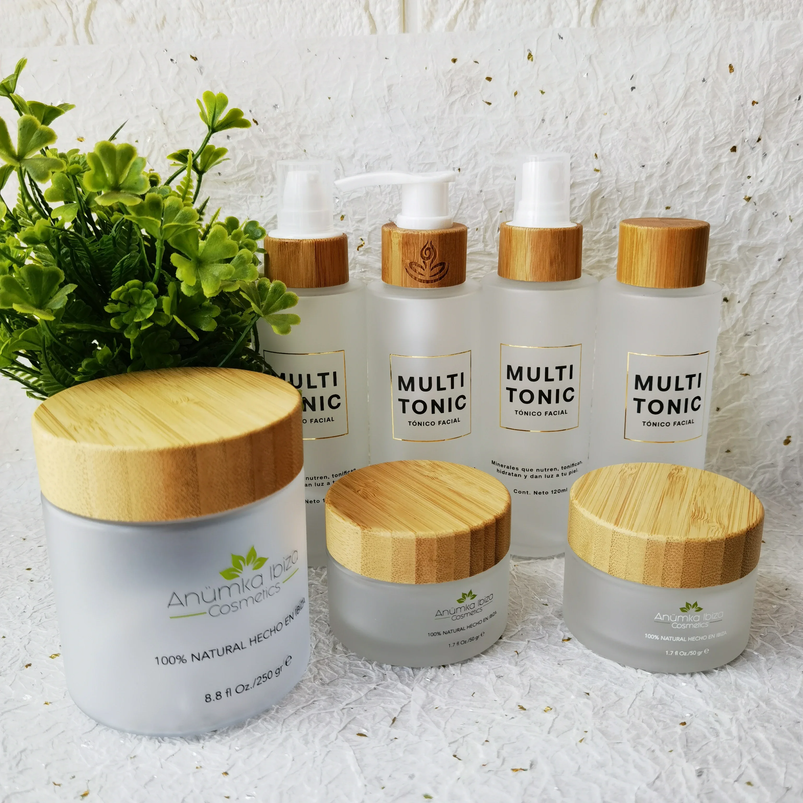 

high end Frosted Glass Lotion Cream Bottles Friendly Bamboo Lid Liquid for El Cigarettes Containers Cosmetics Hair Oil Jars