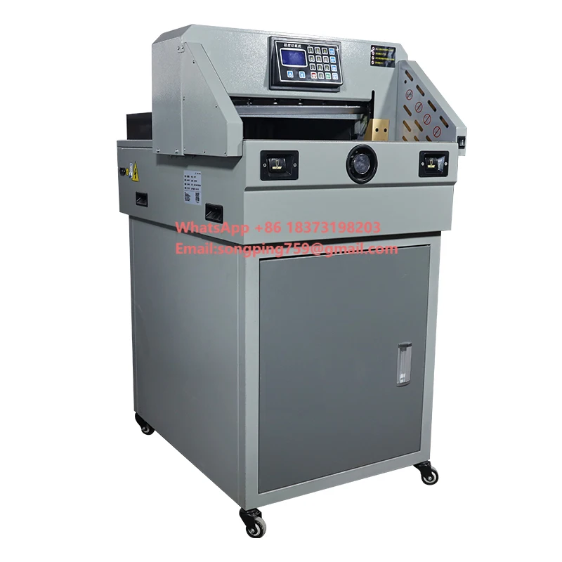 

Гильотинный резак для бумаги WD-4606S, усиленный, формат А4, с цифровым управлением, автоматический, электрический, для обрезки бумаги