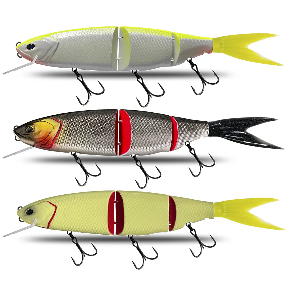 27 Color Size 350mm Brochet Swimming Bait Jointed Floating le Giant Hard Bait Section For Big Bait Bass Pike Klash Ghost