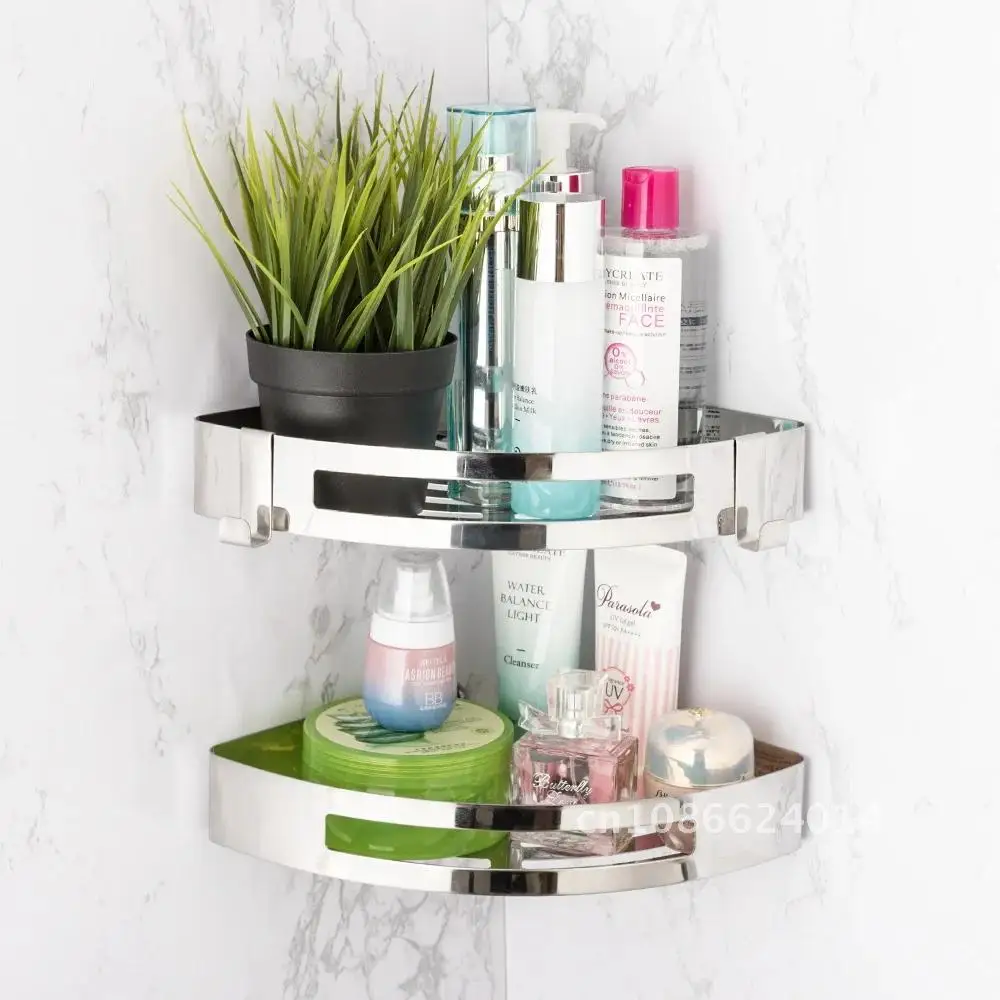 Bathroom Shampoo Shower Shelf Holder 3 Layers Corner Shower Shelf Kitchen Storage Rack Punch Free Kitchen Tripod Corner Stand