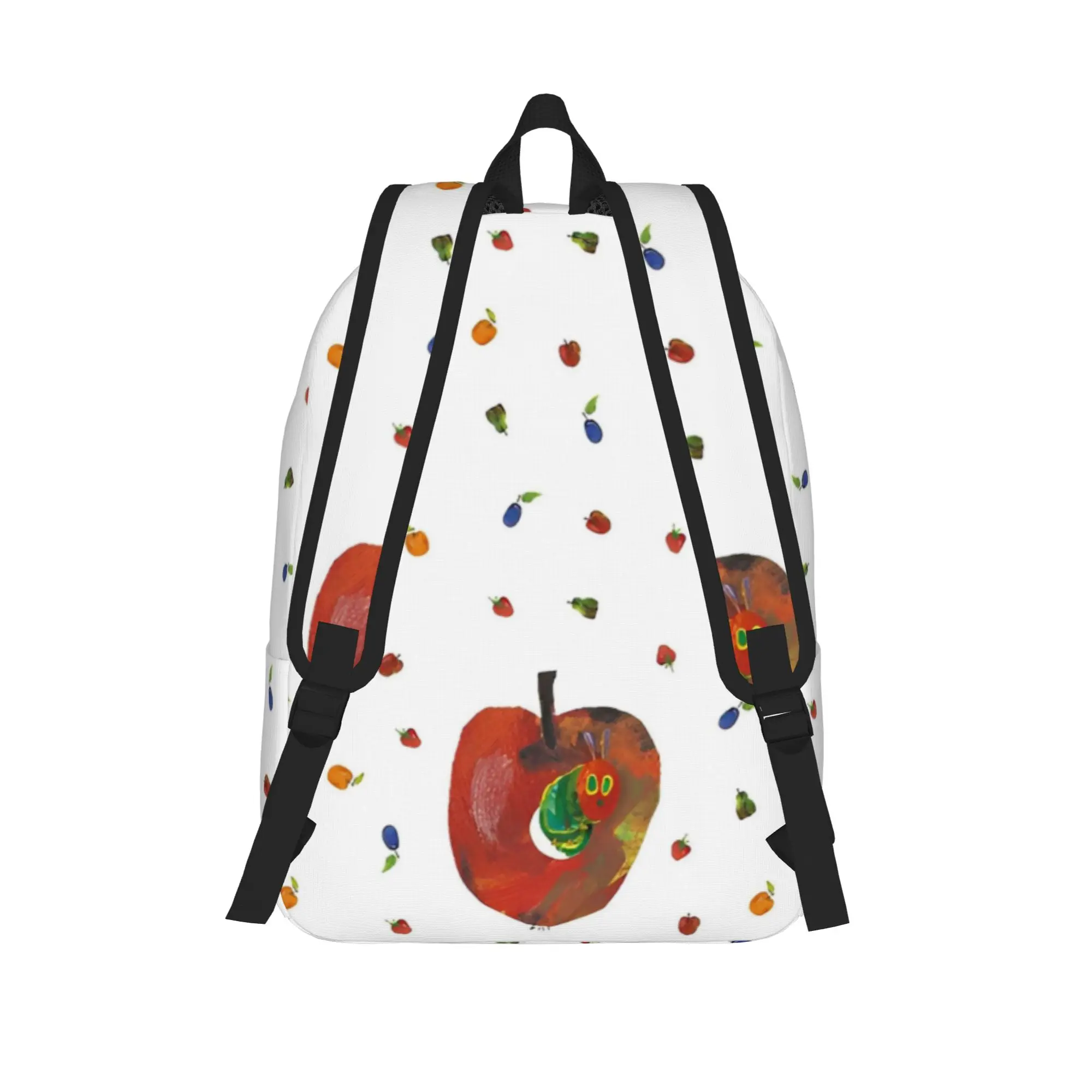 Very Hungry Caterpillars Strawberry Fashion Backpack Pocket Business Cartoon Book Daypack Men Women Laptop Computer Shoulder Bag