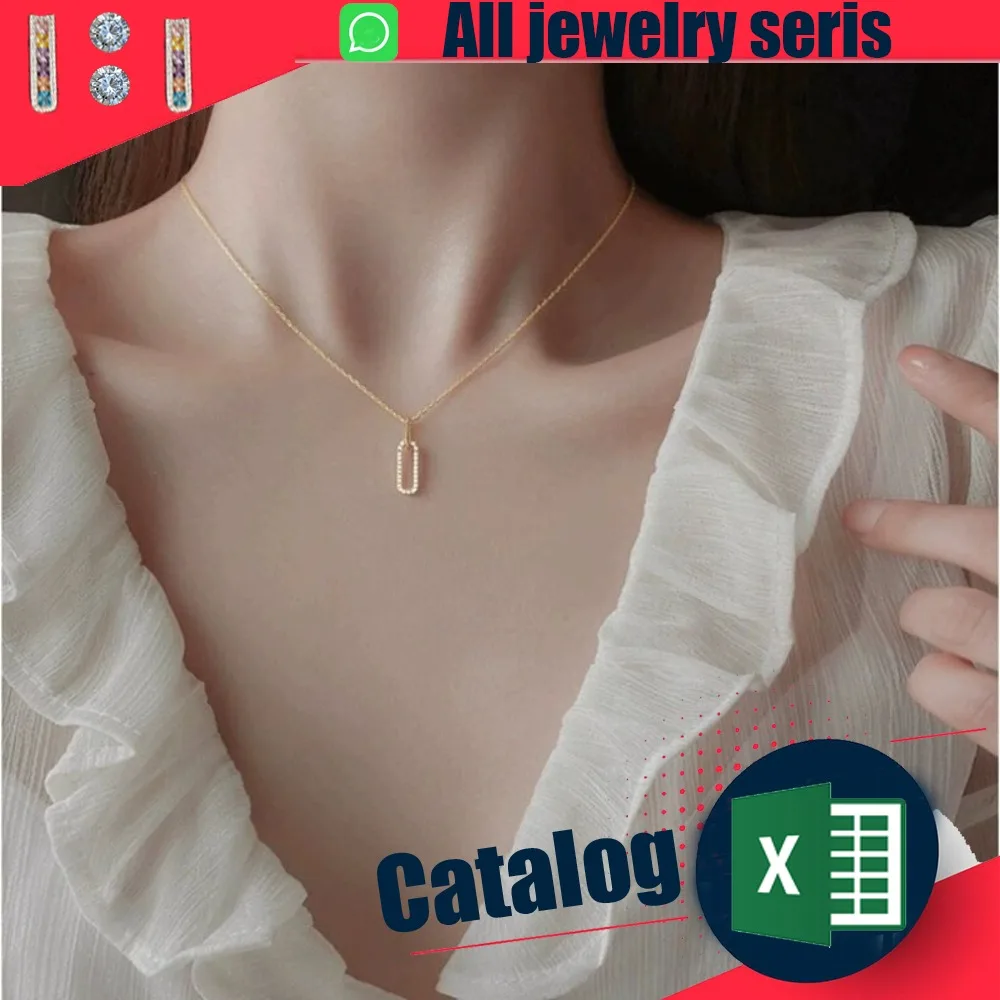 

Double Ring Round Buckle Necklace Women's Fashion Versatile Exquisite Cold Wind for Women