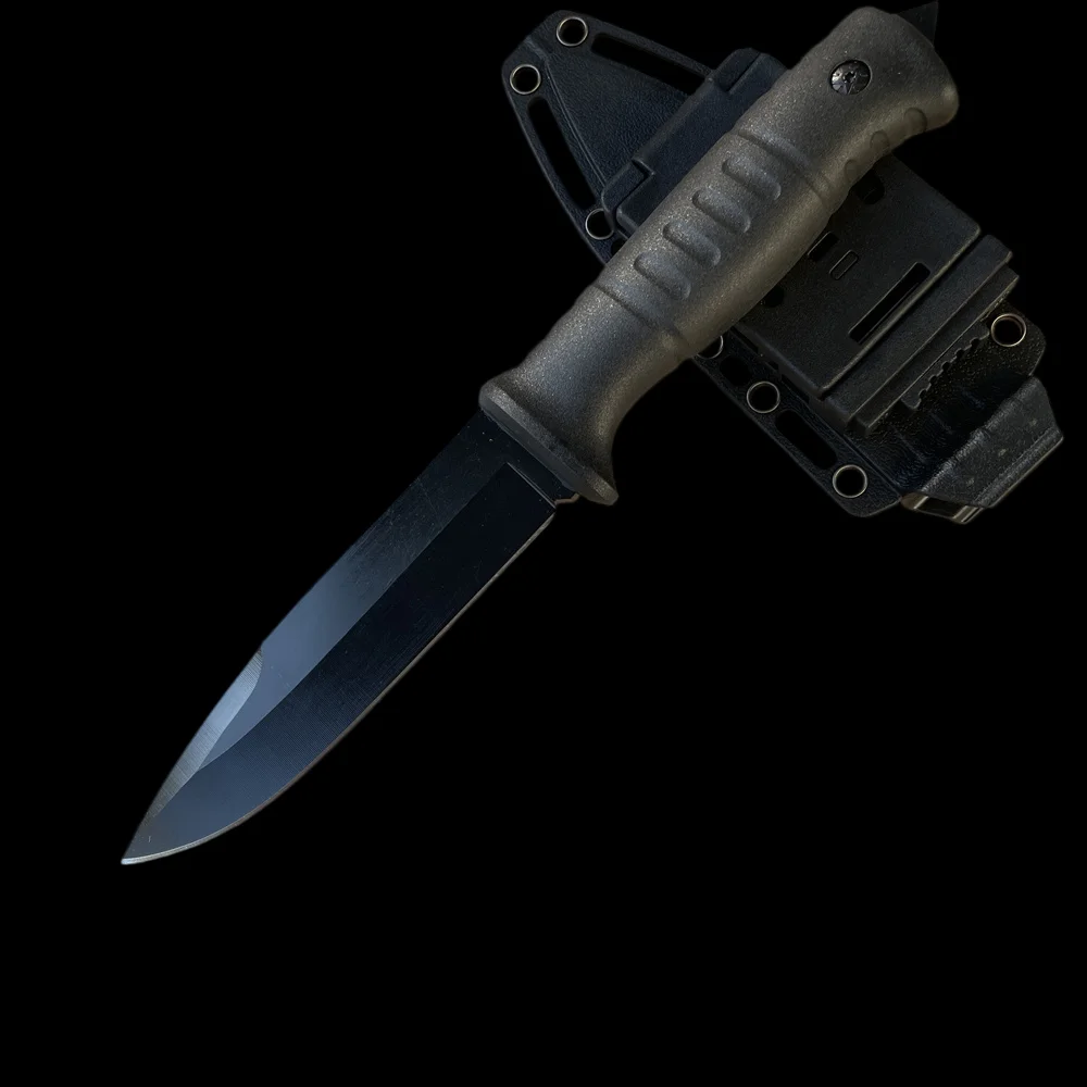 

Тактический охотничий нож с высокой твердостью, лезвие 7CR13MOV, рукоять из нейлонового волокна, нож для активного отдыха, кемпинга, EDC, инструмент для выживания, боевой нож