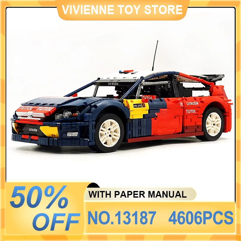 

Mold King 13187 Технические WRC Champions C4 Гоночный автомобиль Строительные блоки MOC Спортивная машина Кирпичи Сборка игрушек Подарок для детей и взрослых