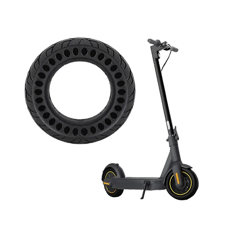 

ABHS-Black Scooter Tire 10X2.50 Solid Tire 60/70-6.5 Rubber Tyre For Ninebot Max G30 Scooter Accessories