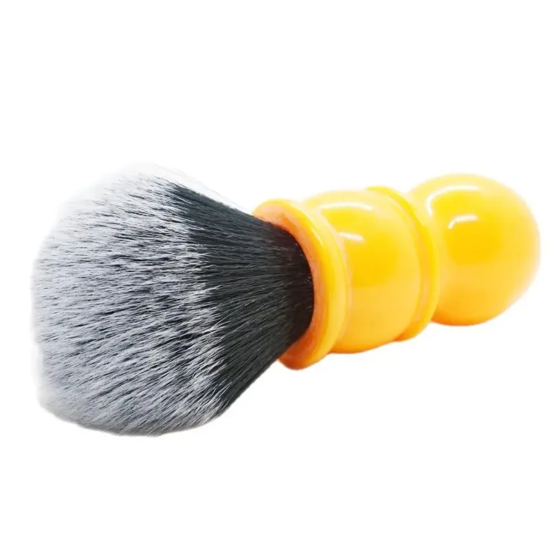 YAQI جودة عالية لينة 24 مللي متر الشعر الاصطناعية جيدة سهرة عقدة البرتقال مقبض فرشاة الحلاقة للرجال المحمولة الرطب الحلاقة اللحية فرشاة