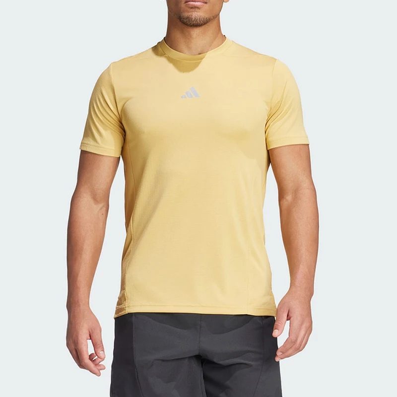 

Adidas Official Authentic Summer New Men's Breathable Gym Sports Short Sleeve IS3740