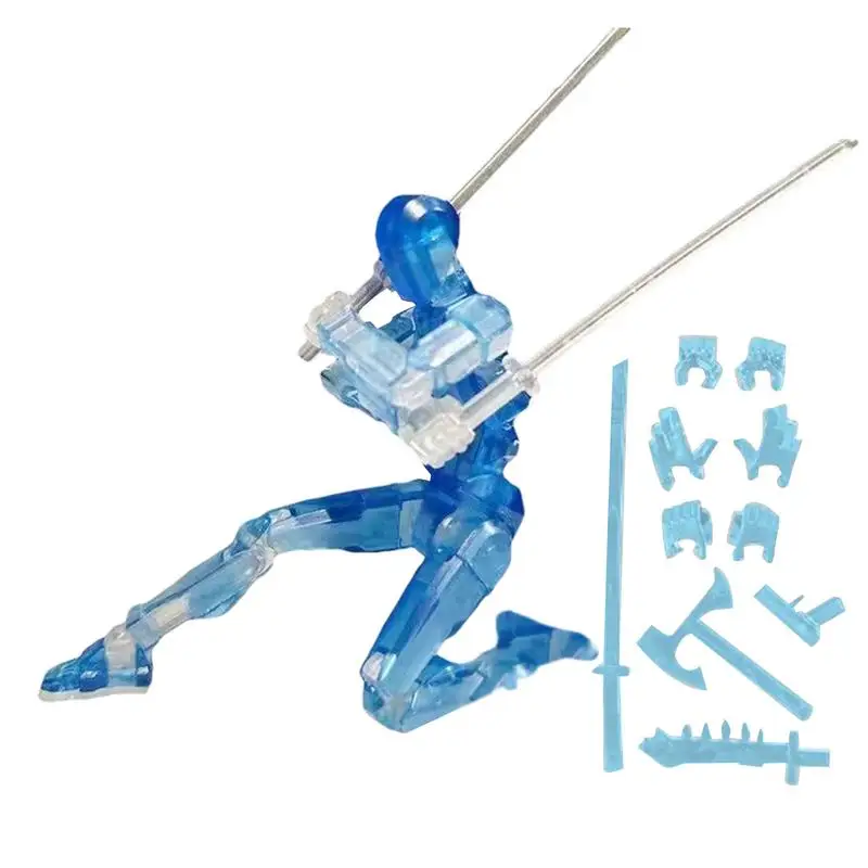 Multi-Jointed Movable Robot Action Figures 3D Printed Robot Model Doll 3d Printed Mannequin Anime Figure Toys for Kids Gifts