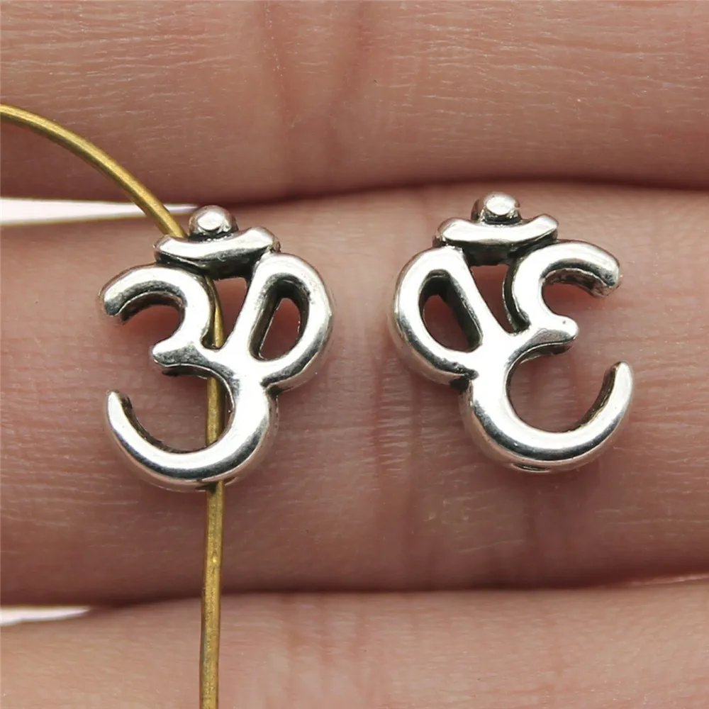 20pcs OM Charms Beads for DIY Jewelry Making