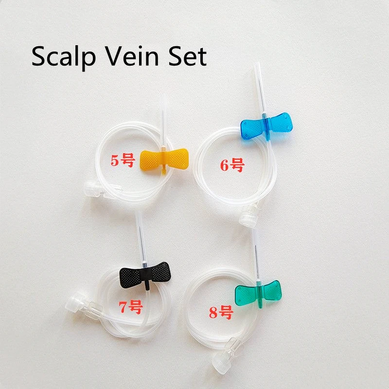 

100pcs/lot Disposable Needles Sterile Scalp Vein Set Safety Butterfly Needle 21G 23G 25G Pet Medical Consumables